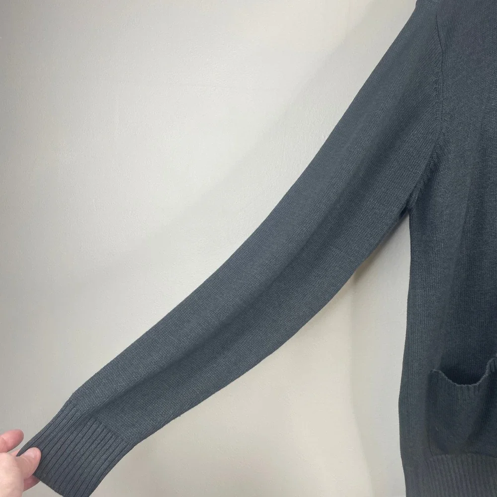 Vintage Oscar De La Renta Minimalist Mock Neck Sweater XLarge Cardigan Neutral